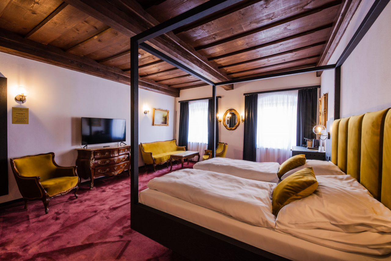 Villa Conti Český Krumlov Deluxe Suite mit Doppelbett